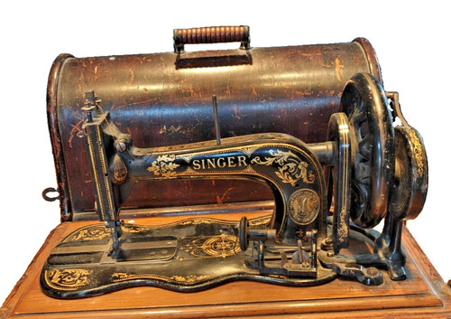 Antique 1887 singer - singer, fiddlebase