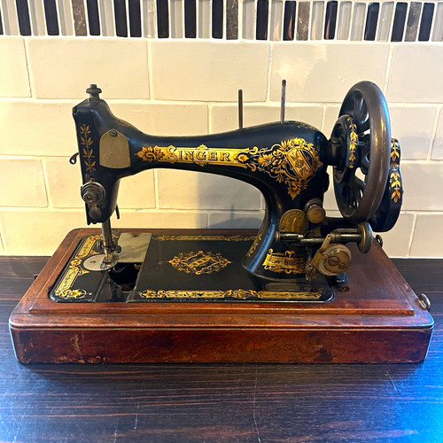 Antique singer hand - antique,