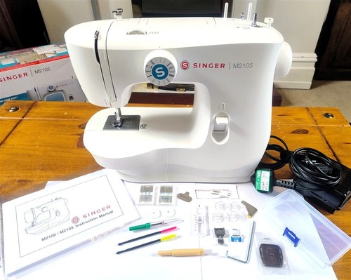 Singer m2105 sewing machine - sewing, in