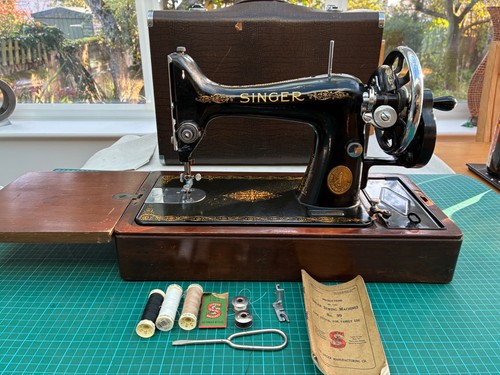 Serviced singer sewing - sewing, machine