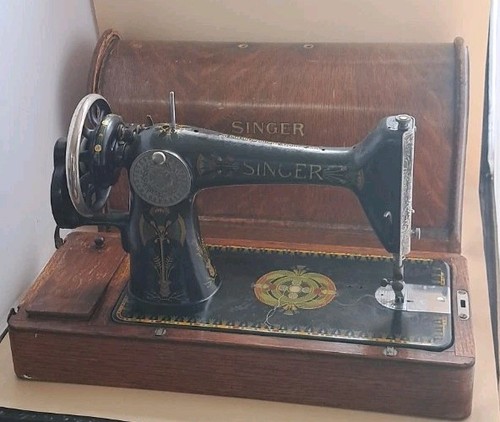 Vintage hand cranked singer - hand,